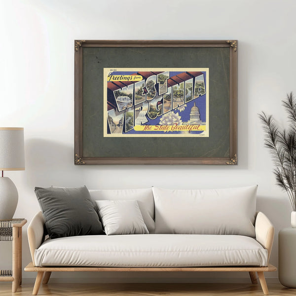 West Virginia — Framed Wall Art Room View | Bella Frye