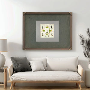 Souvenir Square Usa 1912 Ch 185475 2 2 — Framed Wall Art Room View | Bella Frye