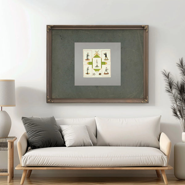 Souvenir Square Usa 1912 Ch 185475 2 2 — Framed Wall Art Room View | Bella Frye