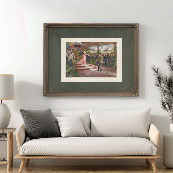 Americas Welcome to Dewey 1899 — Framed Wall Art Room View | Bella Frye
