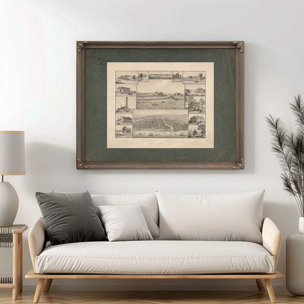 Chicago in Early Days 1779 1857 1893 — Framed Wall Art Room View | Bella Frye