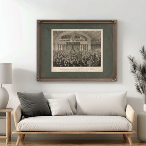 Daniel Webster Addressing the United States Senate in the Great Debate of Th — Framed Wall Art Room View | Bella Frye