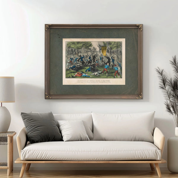 Battle of Bull Run Va July 21st 1861 1861 — Framed Wall Art Room View | Bella Frye