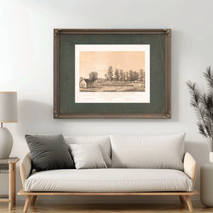 Camp Ready Hamburg Tennessee 19th Century — Framed Wall Art Room View | Bella Frye