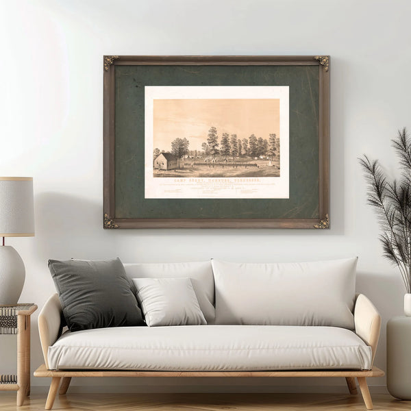 Camp Ready Hamburg Tennessee 19th Century — Framed Wall Art Room View | Bella Frye