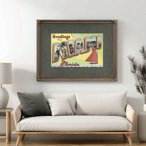 Florida Miami — Framed Wall Art Room View | Bella Frye