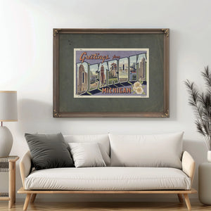 Michigan Detroit — Framed Wall Art Room View | Bella Frye