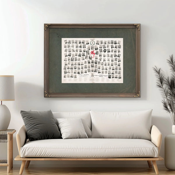 a Gallery of Welsh and Welsh American Poets 1893 — Framed Wall Art Room View | Bella Frye