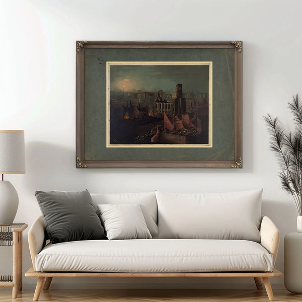 Chicago 1871 1871 — Framed Wall Art Room View | Bella Frye