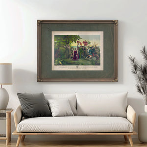 First Landing of Columbus on the Shores of the New World_ at San Salvador Wi — Framed Wall Art Room View | Bella Frye