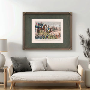 General Taylor at the Battle of Buena Vista 1847 — Framed Wall Art Room View | Bella Frye