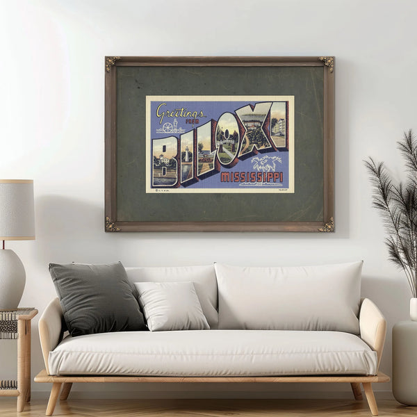 Mississippi Biloxi — Framed Wall Art Room View | Bella Frye