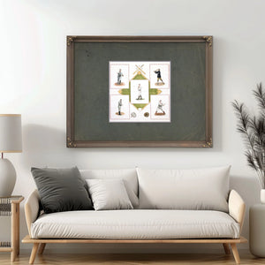 Souvenir Square Usa 1912 — Framed Wall Art Room View | Bella Frye
