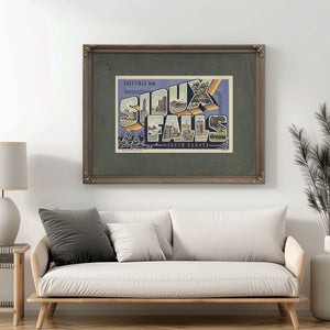 South Dakota Sioux Falls — Framed Wall Art Room View | Bella Frye