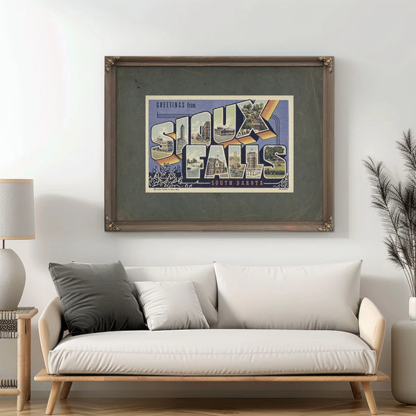 South Dakota Sioux Falls — Framed Wall Art Room View | Bella Frye