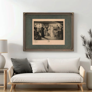 a Colonial Wedding the Marriage of Dr Francis Le Baron and Mary Wilder Plymou — Framed Wall Art Room View | Bella Frye
