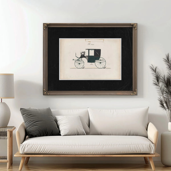 Design for Landaulet No 365 — Framed Wall Art Room View | Bella Frye