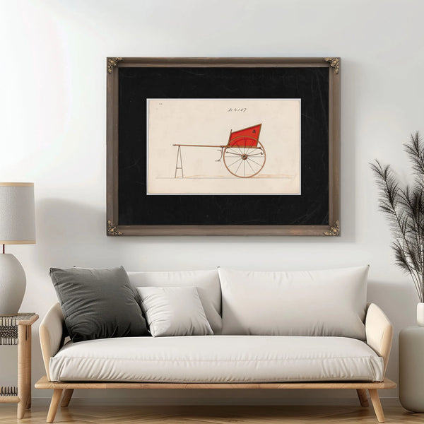 Mail Cart — Framed Wall Art Room View | Bella Frye