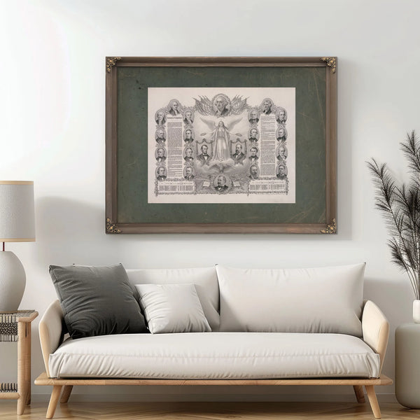 Declaration of Independence 1884 — Framed Wall Art Room View | Bella Frye