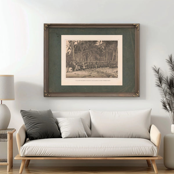 Commander Selfridge on His Return Reconnaissance Into the Interior of Darien — Framed Wall Art Room View | Bella Frye