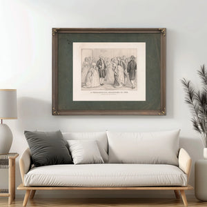 a Presidential Reception in 1789 by General and Mrs Washington 1876 — Framed Wall Art Room View | Bella Frye