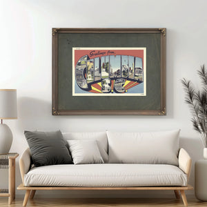 South Carolina Columbia — Framed Wall Art Room View | Bella Frye