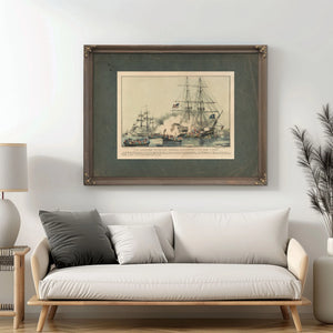 American Privateer General Armstrong Capt Sam C Reid — Framed Wall Art Room View | Bella Frye