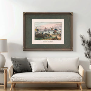 Battle of Mill El Renear the City of Mexicosept 8th 1847 1847 — Framed Wall Art Room View | Bella Frye