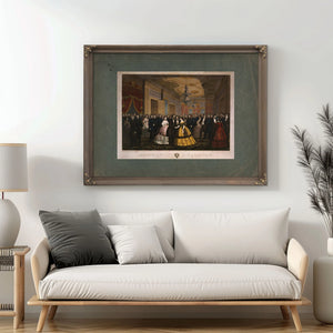 Abraham Lincolns Last Reception 1865 — Framed Wall Art Room View | Bella Frye
