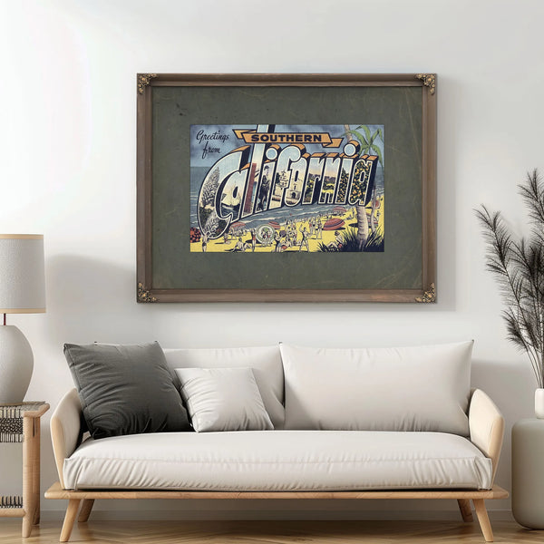 California Southern — Framed Wall Art Room View | Bella Frye
