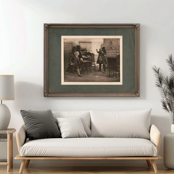 Franklin and Gen Braddock 196 — Framed Wall Art Room View | Bella Frye