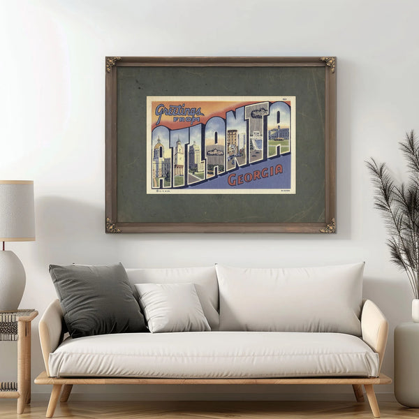 Georgia Atlanta — Framed Wall Art Room View | Bella Frye