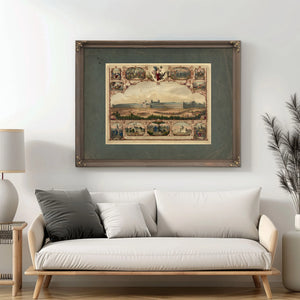 1776 Centennial International Exhibition 1876 History of the United States 18 — Framed Wall Art Room View | Bella Frye