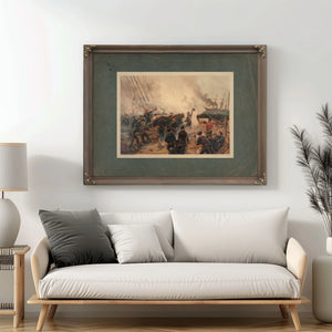 Kearsarce and Alabama 1887 — Framed Wall Art Room View | Bella Frye