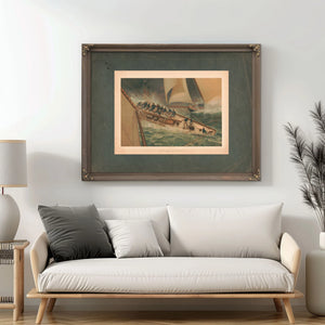 Dash Around the Lightship 1887 — Framed Wall Art Room View | Bella Frye