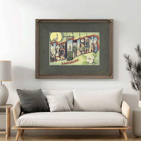 Louisiana New Orleans — Framed Wall Art Room View | Bella Frye