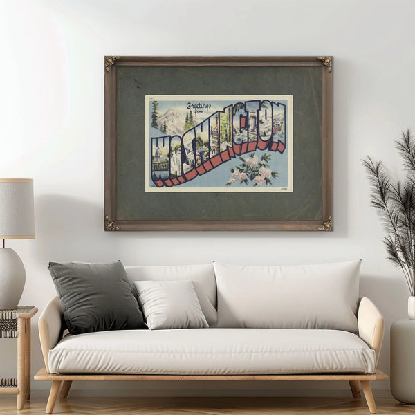 Washington — Framed Wall Art Room View | Bella Frye
