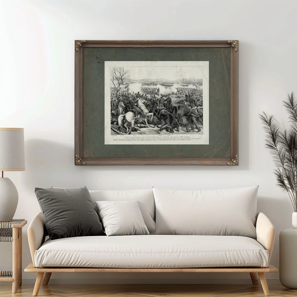 Battle of Pittsburgh Tenn April 7th 1862 1862 — Framed Wall Art Room View | Bella Frye