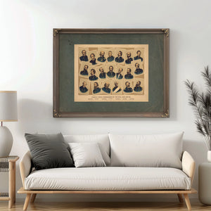 Famous Union Commanders of the Civil War 1861 65 1884 — Framed Wall Art Room View | Bella Frye