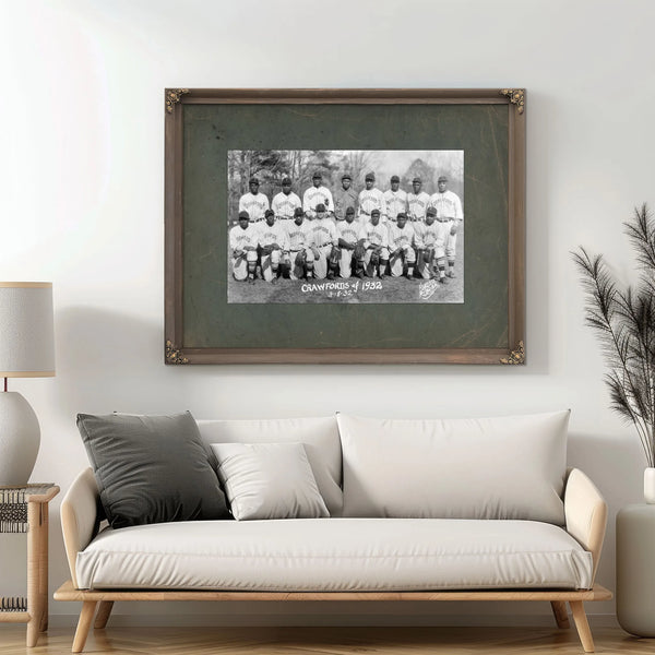 Pittsburgh Crawfords 71e1d4 — Framed Wall Art Room View | Bella Frye