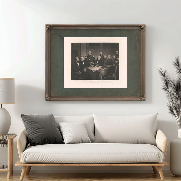 a Council of War in 61 19th Century — Framed Wall Art Room View | Bella Frye