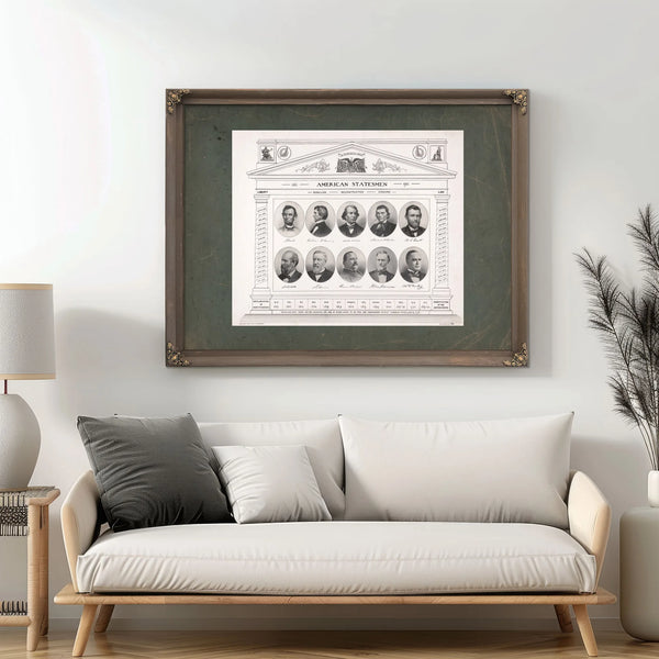 American Statesmen 1861 191 193 — Framed Wall Art Room View | Bella Frye