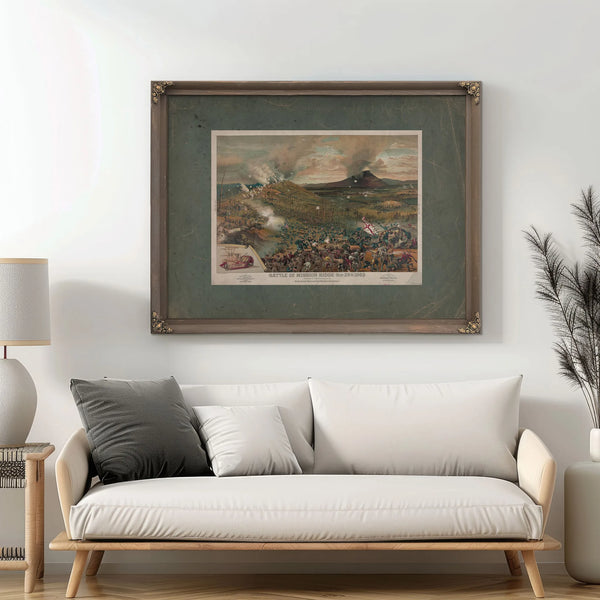 Battle of Mission Ridge Nov 25th 1863 1886 — Framed Wall Art Room View | Bella Frye