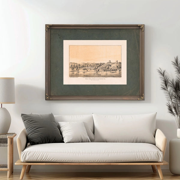 Belle Isle Opposite Richmond Va 1866 — Framed Wall Art Room View | Bella Frye