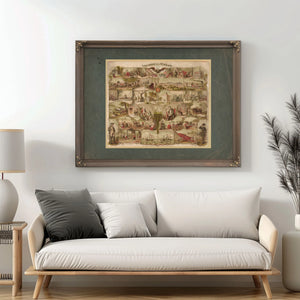 Centennial Mirror 19th Century — Framed Wall Art Room View | Bella Frye