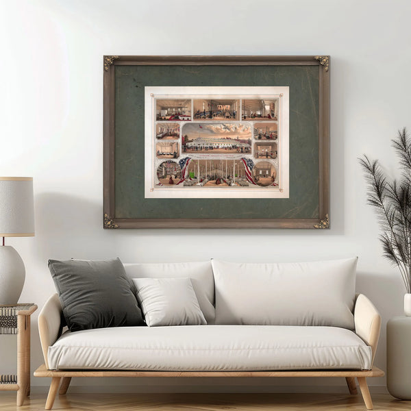 Citizens Volunteer Hospital Corner of Broad St Washington Avenue Philadelph — Framed Wall Art Room View | Bella Frye