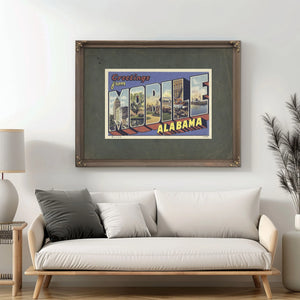 Alabama Mobile — Framed Wall Art Room View | Bella Frye