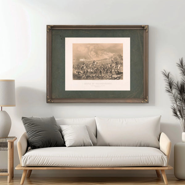 Battle of Williamsburgh 1862 — Framed Wall Art Room View | Bella Frye