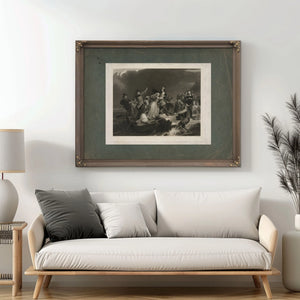 Landing of the Pilgrims on Plymouth Rock 162 1869 — Framed Wall Art Room View | Bella Frye