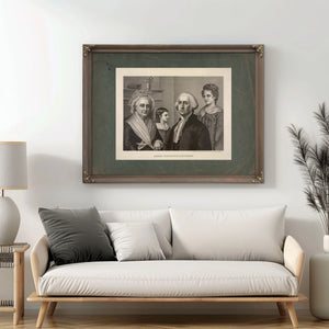 George Washington at Mt Vernon 1889 — Framed Wall Art Room View | Bella Frye